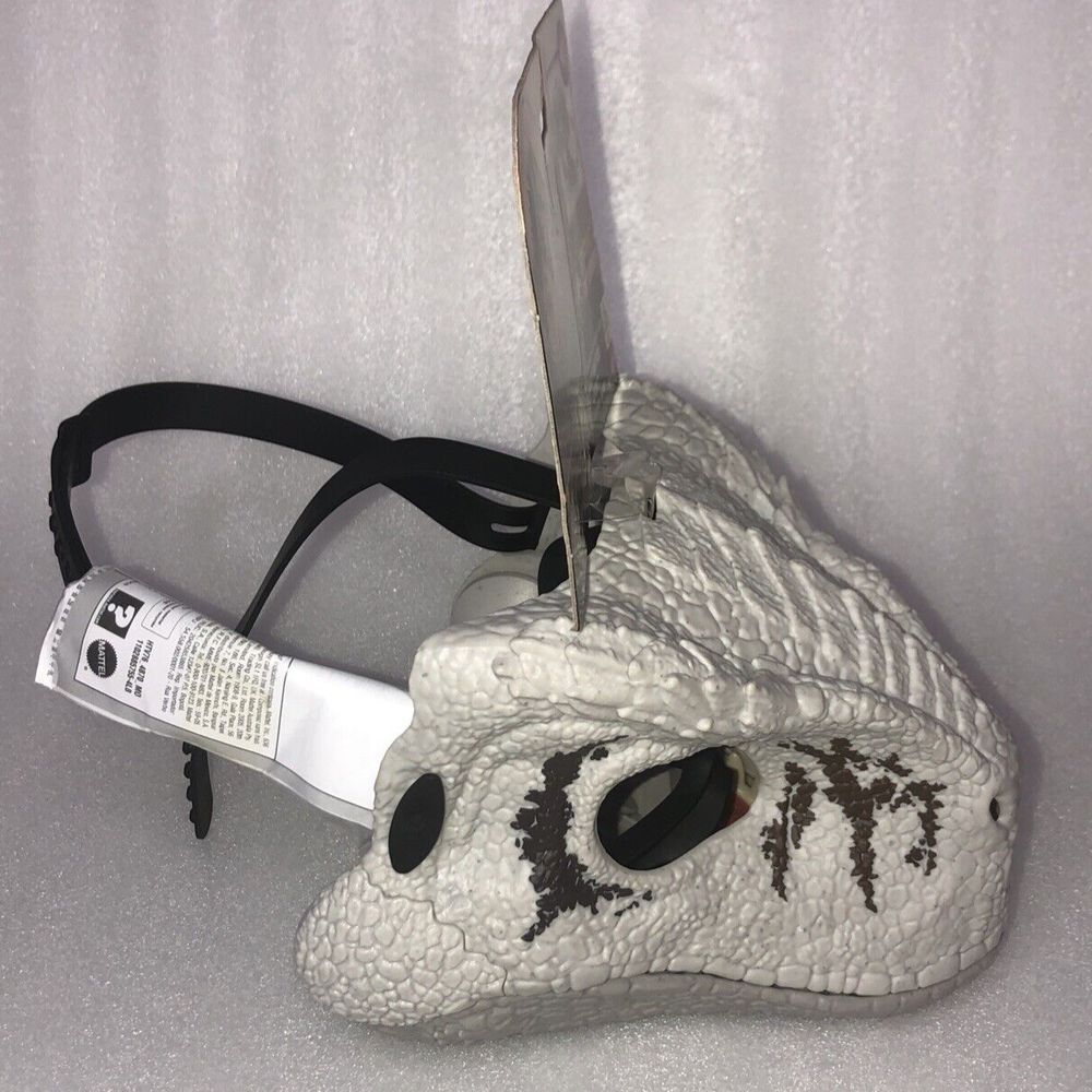Jurassic World Chaos Theory ATROCIRAPTOR GHOST DINOSAUR MASK With Roar Sound NEW - Picture 8 of 13